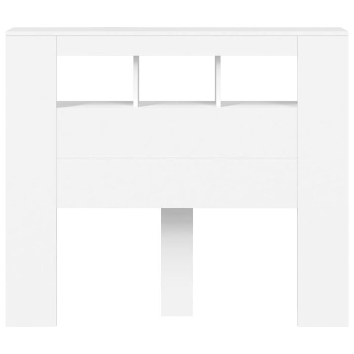 Tête de lit LED blanche 120cm en bois d'ingénierie, jusqu'à 35% de réduction