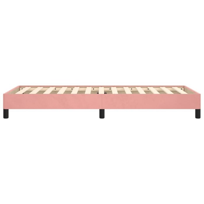 Cadre de Lit en Velours Rose 80x200 cm - Économisez jusqu'à 35% !