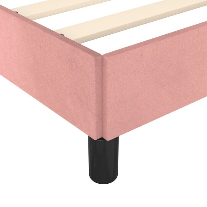 Cadre de Lit en Velours Rose 80x200 cm - Économisez jusqu'à 35% !