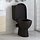 Abattant WC noir à fermeture progressive - Jusqu'à 35% de réduction !