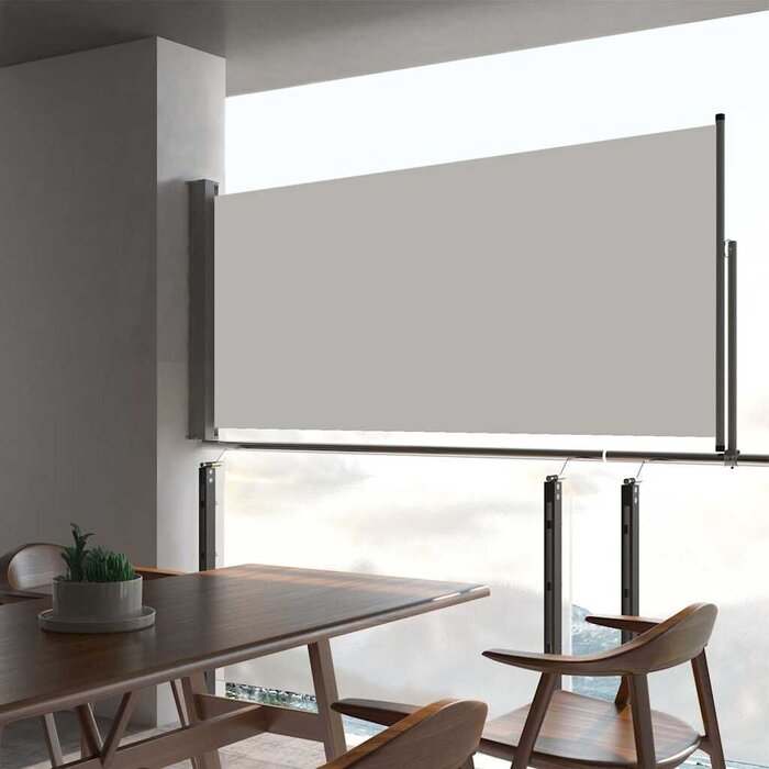 Brise-vue Latéral Rétractable 60x300 cm Crème - Jusqu'à 35% de réduction !