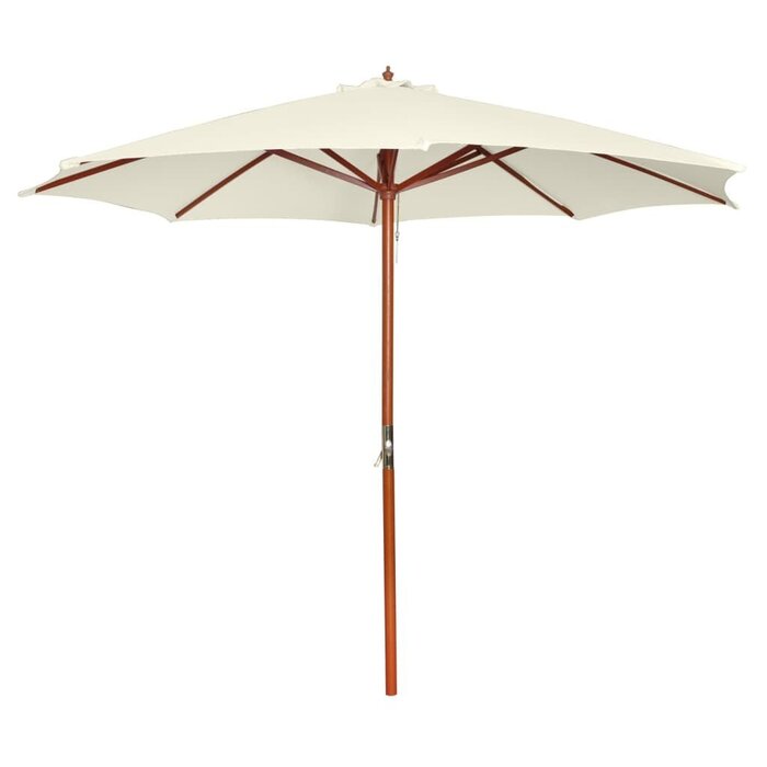 Parasol de jardin Blanc Sable Ø 300 cm - Jusqu'à 35% de réduction !
