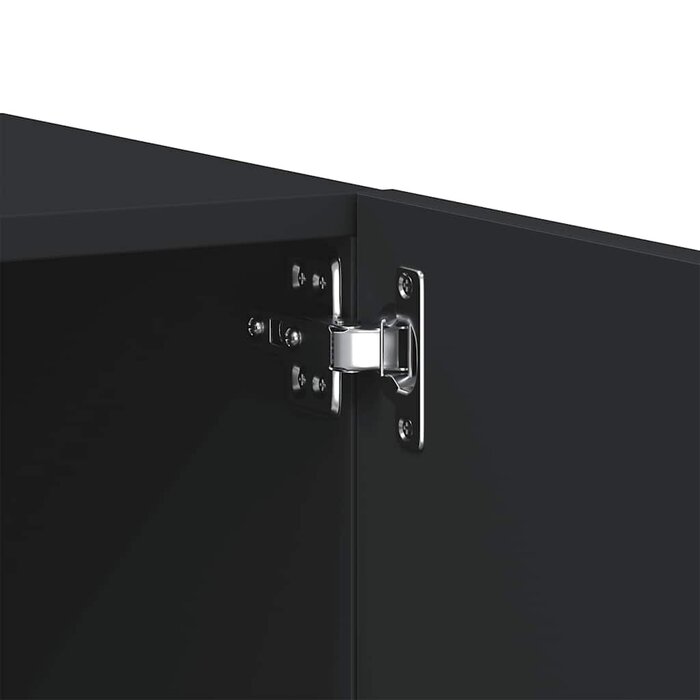Meuble TV noir 100 cm en bois d'ingénierie - Jusqu'à 35% de réduction !