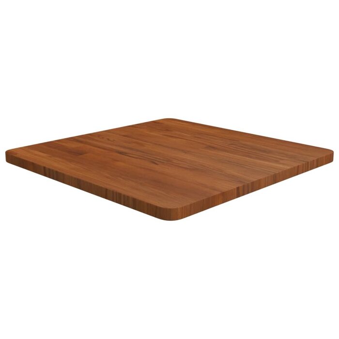 Plateau de table chêne massif marron foncé 60x60 cm - Jusqu'à 35% de réduction