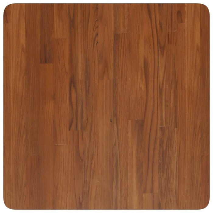 Plateau de table chêne massif marron foncé 60x60 cm - Jusqu'à 35% de réduction