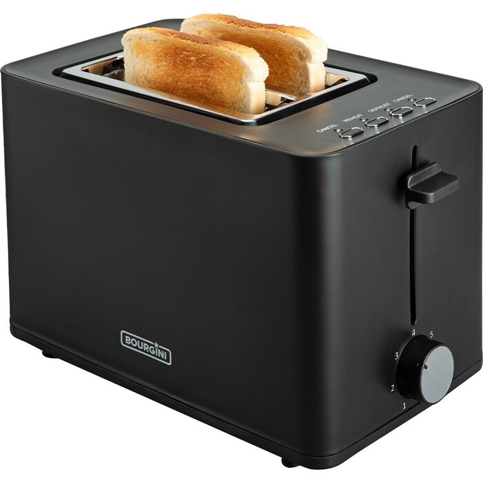 Grille-pain à sandwich noir | Fentes larges & pinces | Jusqu'à 35% de réduction !