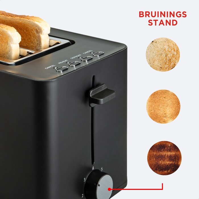 Grille-pain à sandwich noir | Fentes larges & pinces | Jusqu'à 35% de réduction !