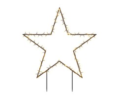 Étoile lumineuse de Noël 85cm - Blanc chaud - Jusqu'à 35% de réduction
