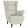 Fauteuil velours blanc crème - Confort élégant jusqu'à 35% de réduction