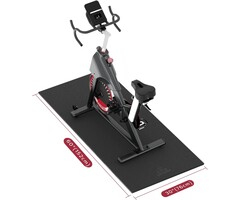 Tapis de protection fitness en PVC noir 152x76cm | Jusqu'à -35% !