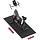 Tapis de protection fitness en PVC noir 152x76cm | Jusqu'à -35% !
