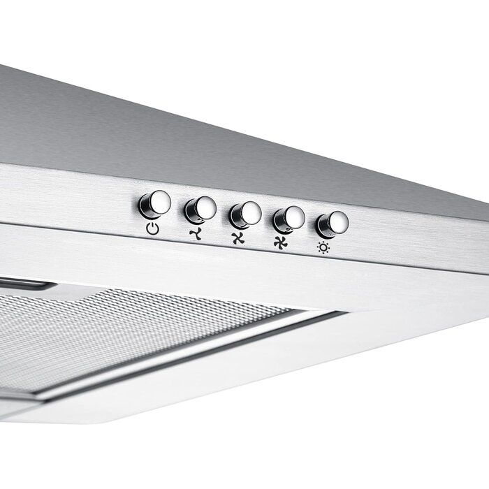 Hotte murale pyramidale inox 90 cm - 370m³/h - Jusqu'à 35% de réduction