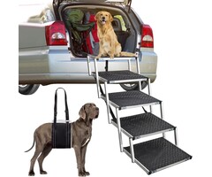 Escalier pliable chien 5 marches antidérapant pour véhicules, jusqu'à 35% de réduction !