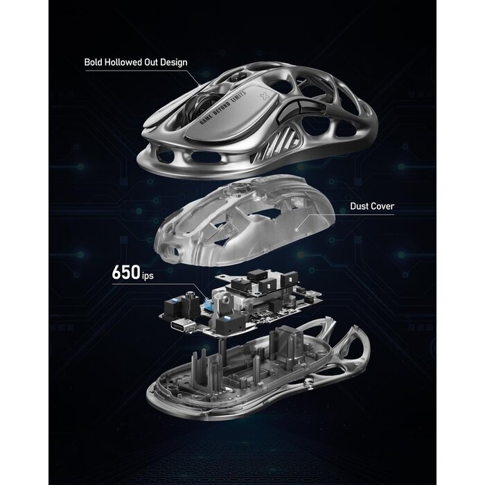 Souris de jeu ultra-légère M2, 26 000 DPI, RVB dynamique - Jusqu'à 35% de réduction