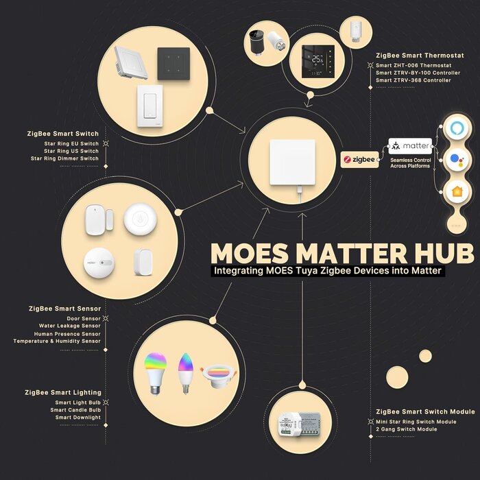 Passerelle Zigbee universelle Matter pour maison connectée - Jusqu'à 35% de réduction !