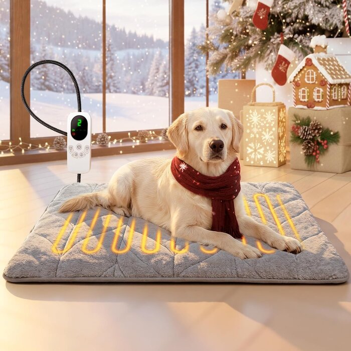 Couverture chauffante électrique animaux 89x61cm - 9 niveaux - Jusqu'à 35% de réduction