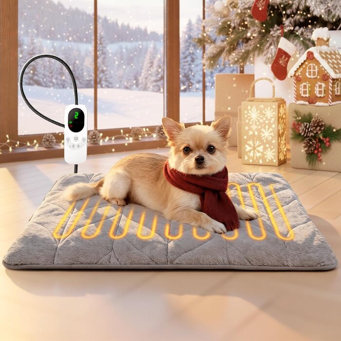 Couverture chauffante électrique animaux 89x61cm - 9 niveaux - Jusqu'à 35% de réduction