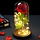 Rose Éternelle Rouge sous Dôme LED - Charme Intemporel | Jusqu'à 35% de Réduction