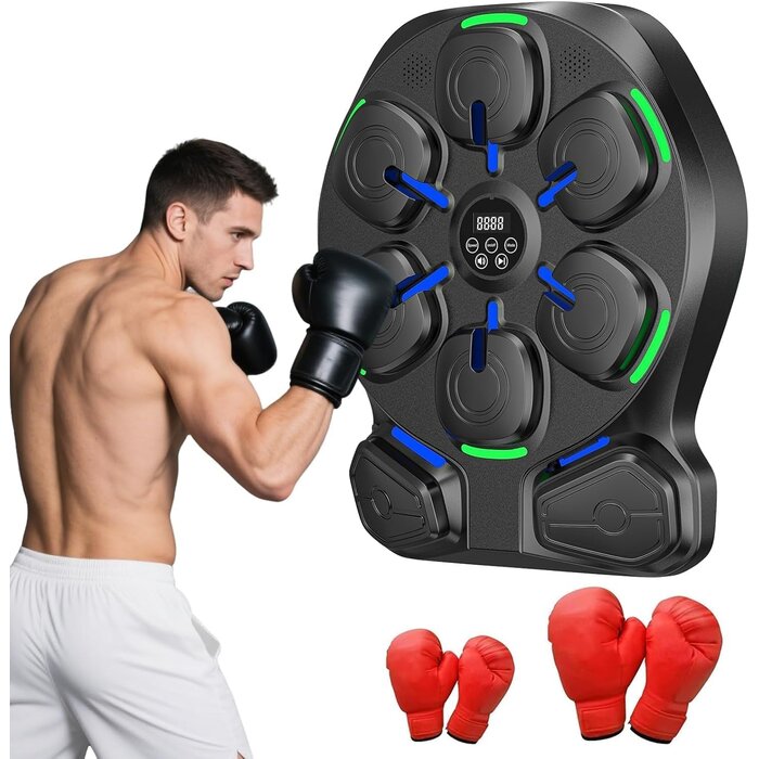 Machine de Boxe Musicale LED Bluetooth interactive - Jusqu'à 35% de réduction !