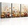 Ensemble 3 Toiles Murales Modernes - Fleurs Rouges - Jusqu'à 35% de réduction !