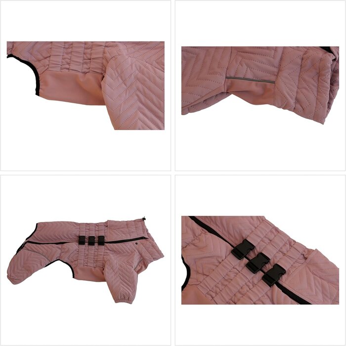 Manteau chien chaud imperméable Rose Lotus 3XL - Jusqu'à 35% de réduction !