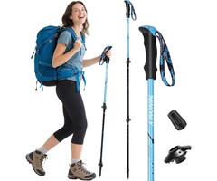 Paire Bâtons Trekking Carbone Pliables & Télescopiques - Jusqu'à -35%