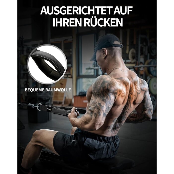 Corde de Triceps Noire Fitness - Mouvement Libre | Jusqu'à -35%