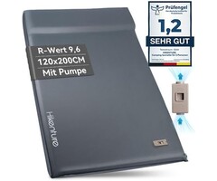Matelas de camping double auto-gonflant avec pompe | Jusqu'à 35% de réduction
