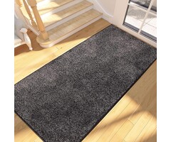 Tapis d'entrée Antidérapant Lavable Anthracite 80x178cm - Jusqu'à 35% de Réduction !