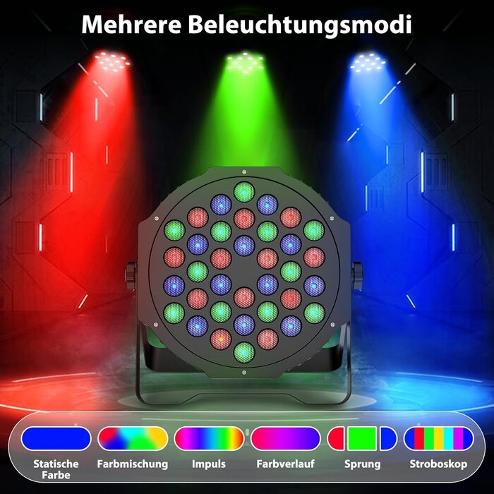 Lot de 4 Projecteurs PAR LED RGB DMX | Économisez jusqu'à 35% !