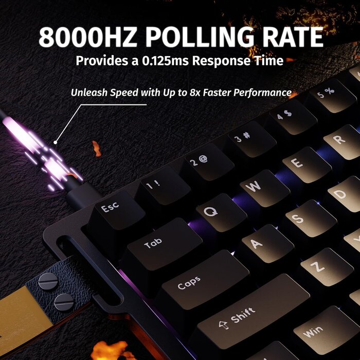 Clavier gaming filaire RT magnétique - Précision 0.01mm, 8000Hz - Jusqu'à 35% !