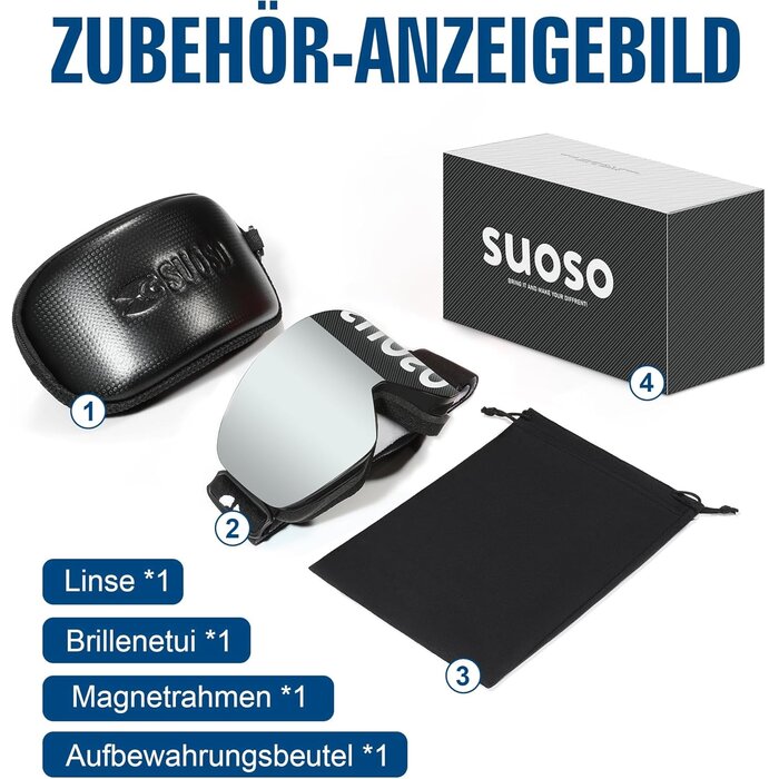 Masque de ski/snowboard OTG anti-buée et UV | Jusqu'à -35%