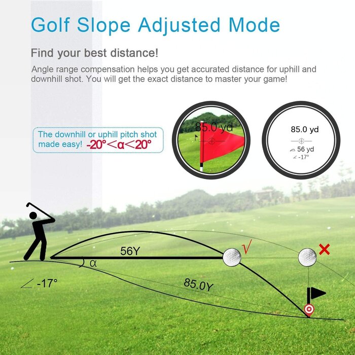 Télémètre Golf Pro 600m Pente & Drapeau - Jusqu'à 35% de réduction