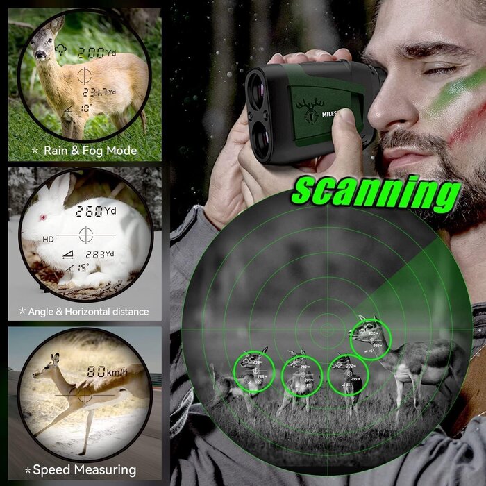 Télémètre Laser 800m Noir Chasse & Tir à l'Arc - Jusqu'à 35% !