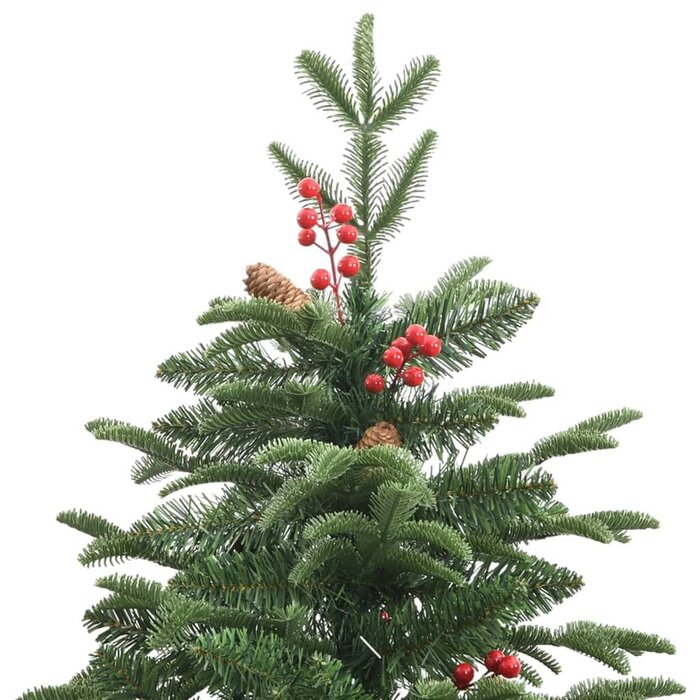 Sapin de Noël articulé 240cm avec pommes de pin et baies - Jusqu'à 35% de réduction