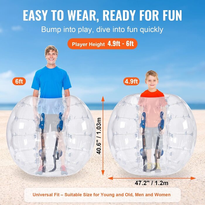 Ballon Pare-chocs Gonflable PVC Transparent (1,2m) - Jusqu'à 35% de remise