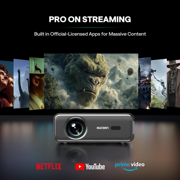 Vidéoprojecteur Intelligent 4K Dolby Audio & Netflix | Outlet jusqu'à -35%