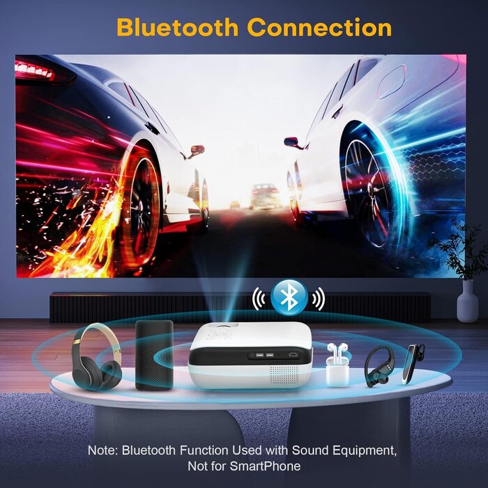 Projecteur Portable 4K/Full HD 9500 Lumens pour Home Cinéma - Jusqu'à 35% de réduction