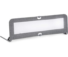 Barrière de lit Pliable XL 150x50 cm Enfant Grise - Jusqu'à 35% de Réduction