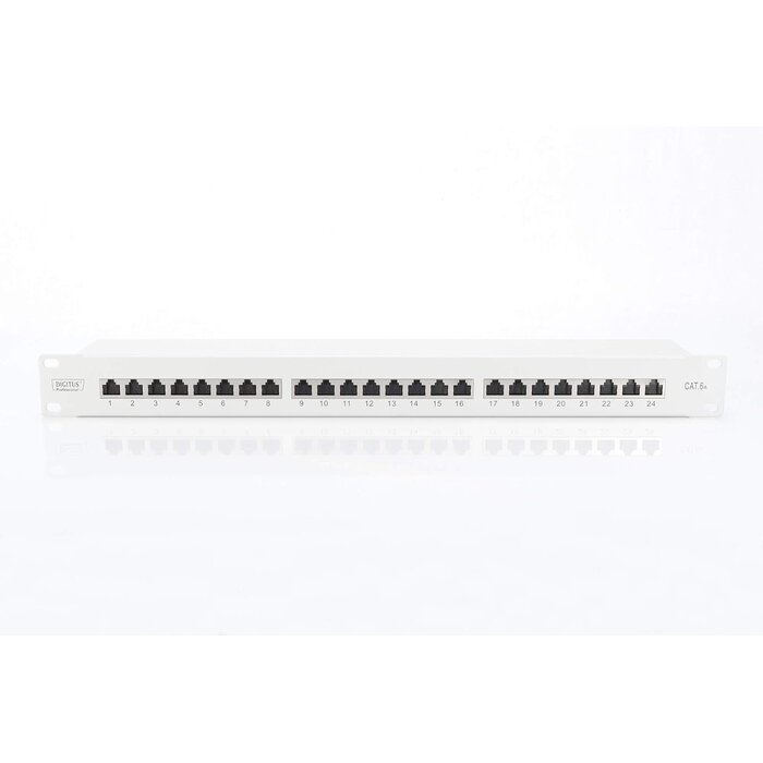 Panneau de brassage 19" Cat-6A 24 ports RJ45 - Jusqu'à 35% de remise !