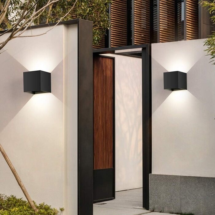 Lot de 8 Appliques Murales LED Extérieures IP65, 12W - Jusqu'à -35% !