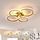 Plafonnier LED Dimmable Doré Cercles Pivotants - Jusqu'à 35% de réduction !