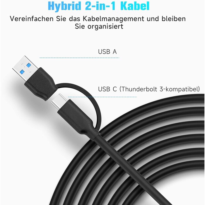 Hub USB-C 7 ports Aluminium Noir 10Gbps - Outlet, jusqu'à -35% !