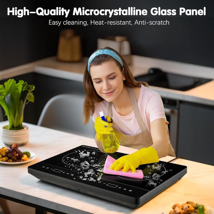 Table induction double 3500W, tact. & timer - Jusqu'à 35% de réduc.!