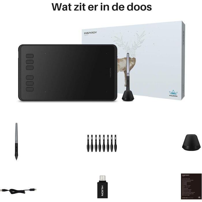 Tablette graphique compacte 8192 niveaux, stylet sans batterie - Jusqu'à 35% de réduction