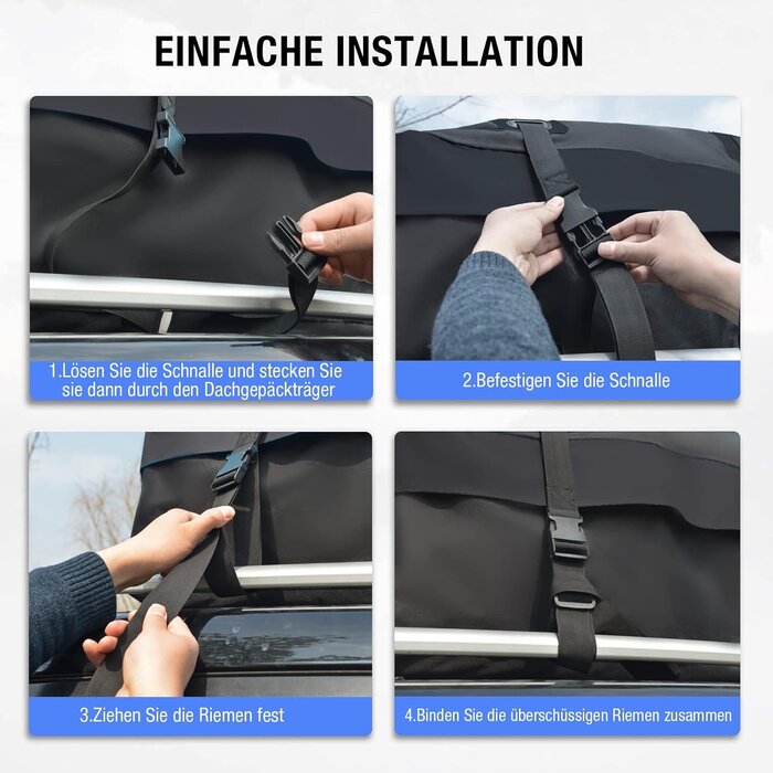 Sac de toit voiture 425L universel PVC étanche et pliable - Jusqu'à -35%