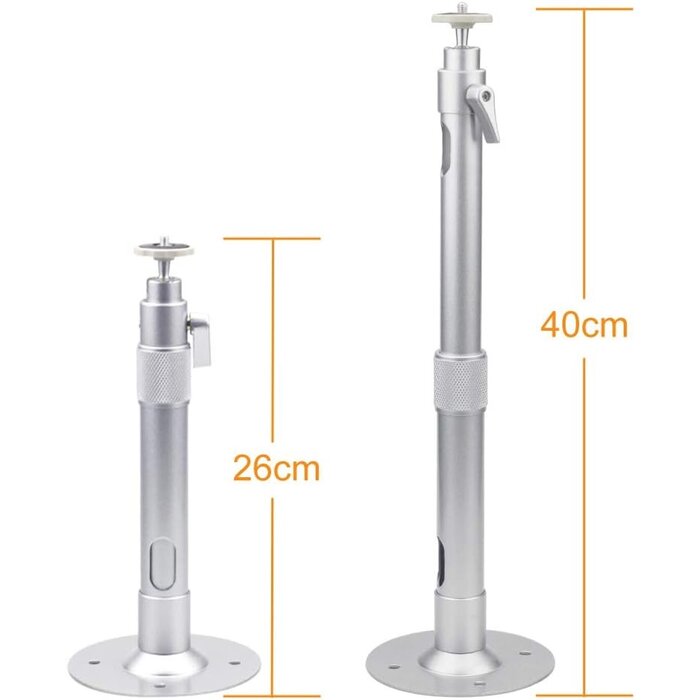 Support Plafond Projecteur Réglable Alu Argent - Jusqu'à 35% de réduction