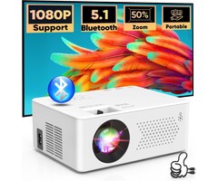Mini projecteur Full HD 1080P avec sac, jusqu'à 35% de réduction