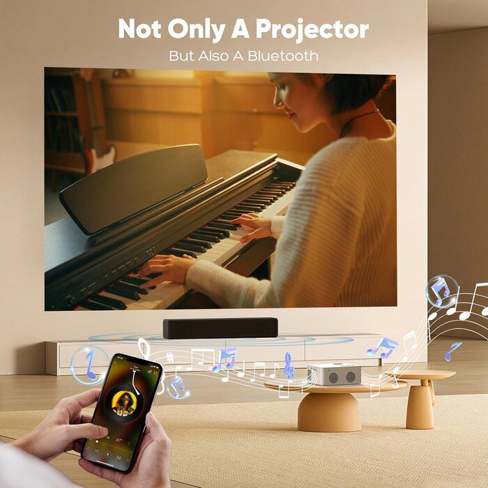 Mini projecteur Full HD 1080P avec sac, jusqu'à 35% de réduction