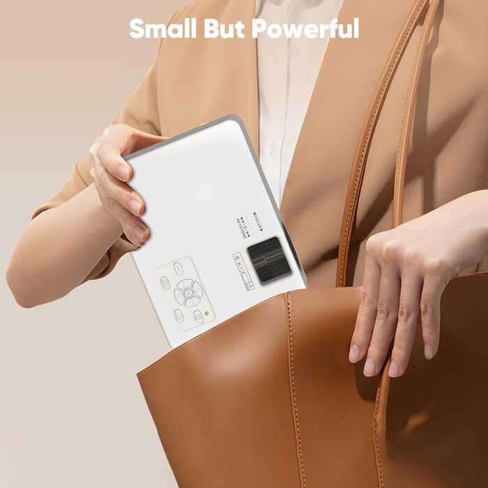 Mini projecteur Full HD 1080P avec sac, jusqu'à 35% de réduction